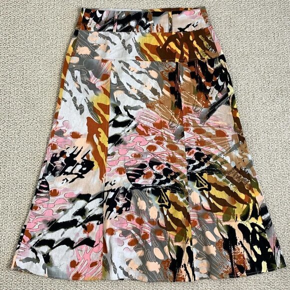 For Cynthia Linen Midi Skirt - Picture 11 of 12